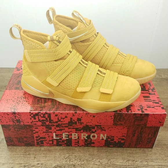 lebron soldier 11 wheat gold